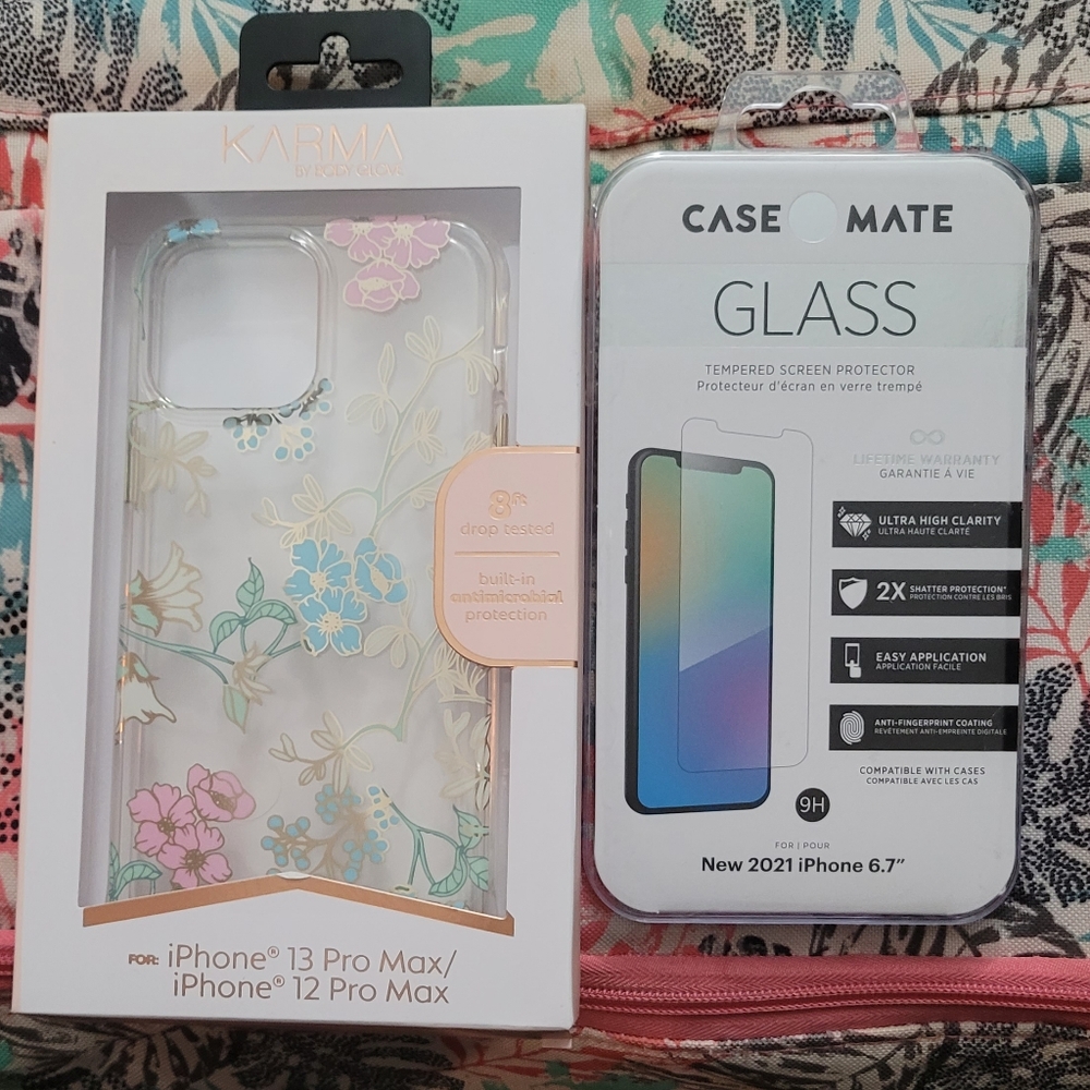 Iphone 13pro Max/ iphone12 pro max case and screen protector